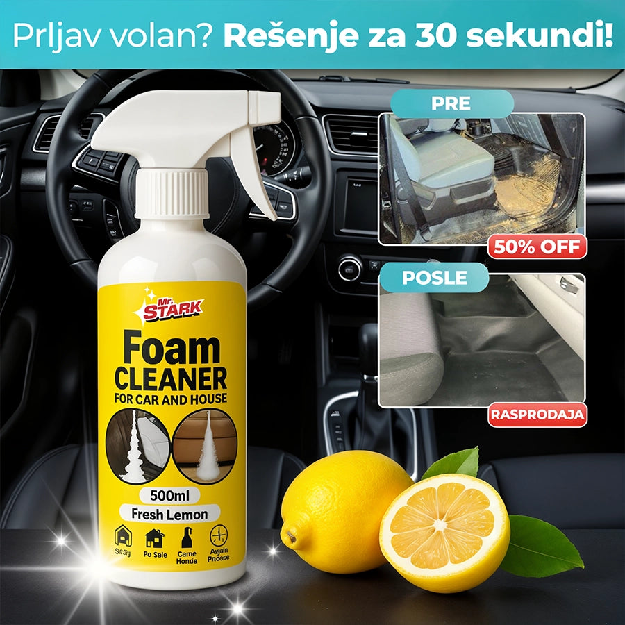 ✨ MrStark™ Aktivna Pena - Najefikasnija Formula za Čišćenje Svih Fleka!